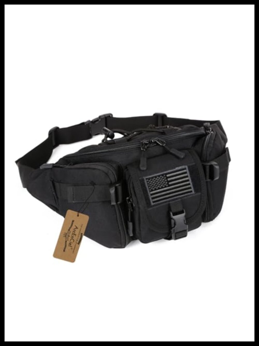Tactical Waist Pack 1000D Nylon Adjustable Belt Outdoor Hiking